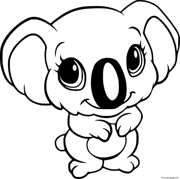 Koala kids drawing draw coloring pages cute step drawings baby hard bear line animals printable dragoart clipart color animal cartoon