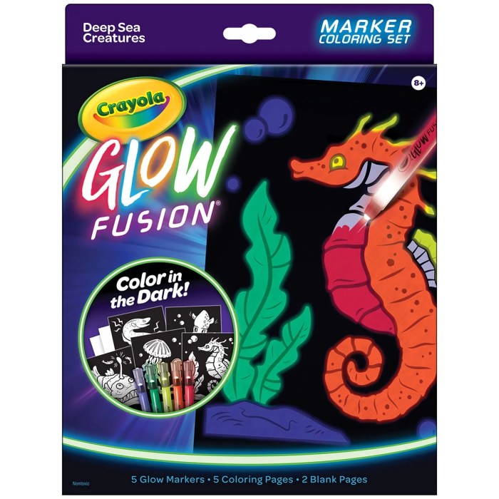 Black light coloring book