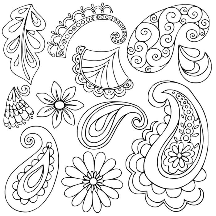 Paisley Animal Coloring Pages A Whimsical Journey