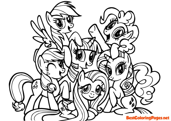 Cute Animals Coloring Pages My Little Pony