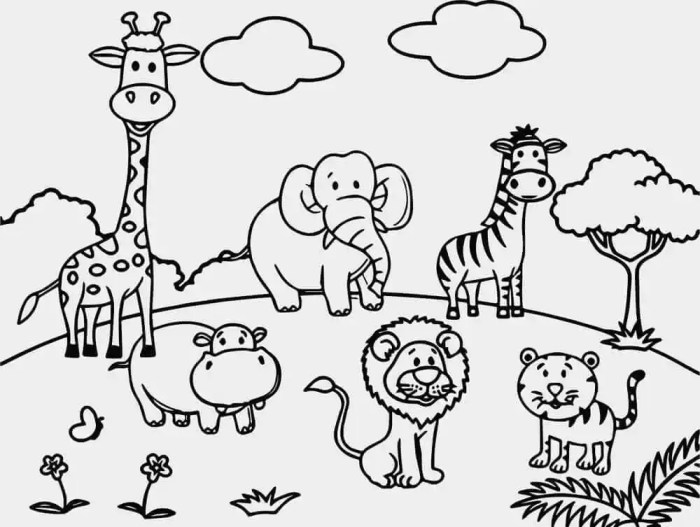 Coloring zoo pages preschoolers animal cute color printable preschool getcolorings print colorings