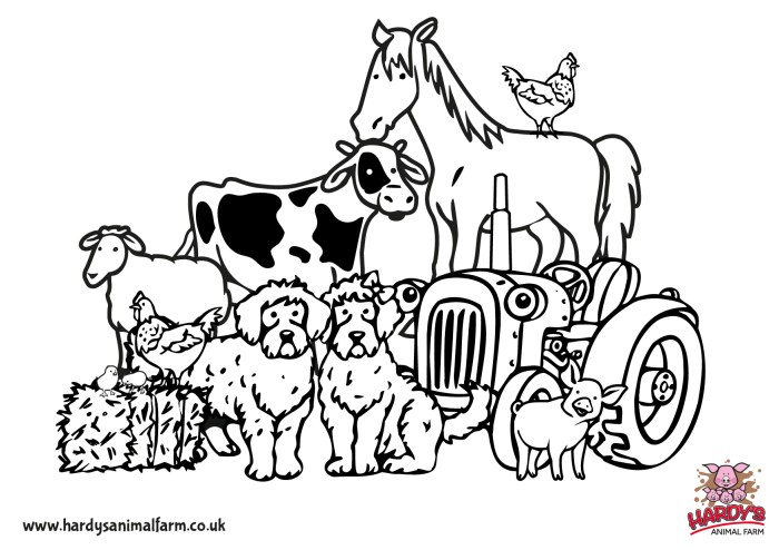 Farm Animals Coloring Pages Horse