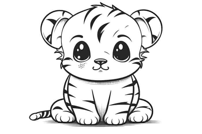 Free coloring pictures of baby animals