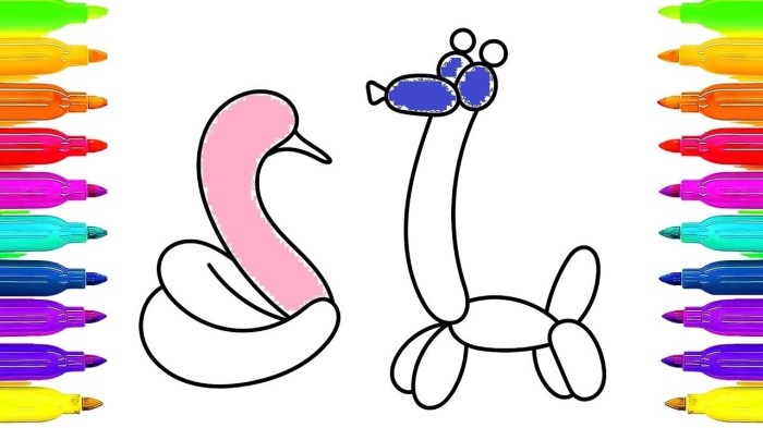 Balloon Animal Coloring Pages Fun for All Ages