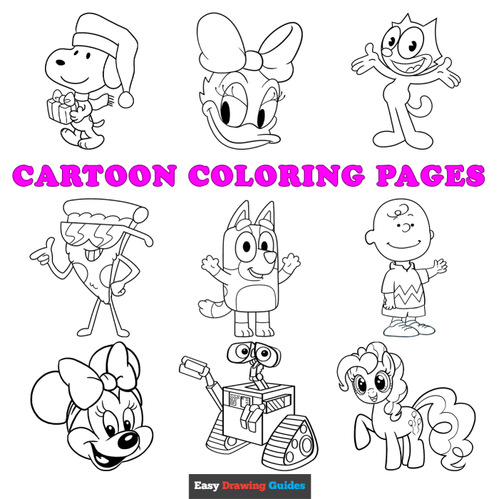 Coloring Pages of Animated Characters