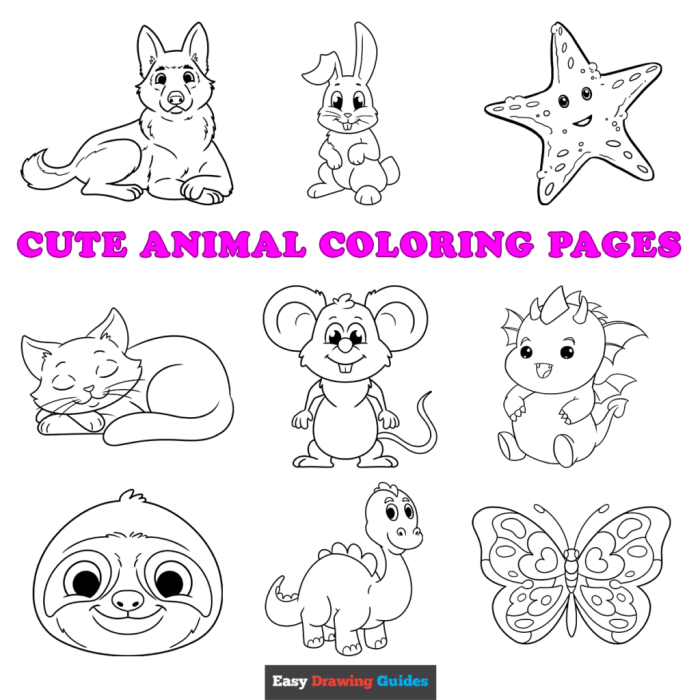 Cutest coloring pages animals you can find