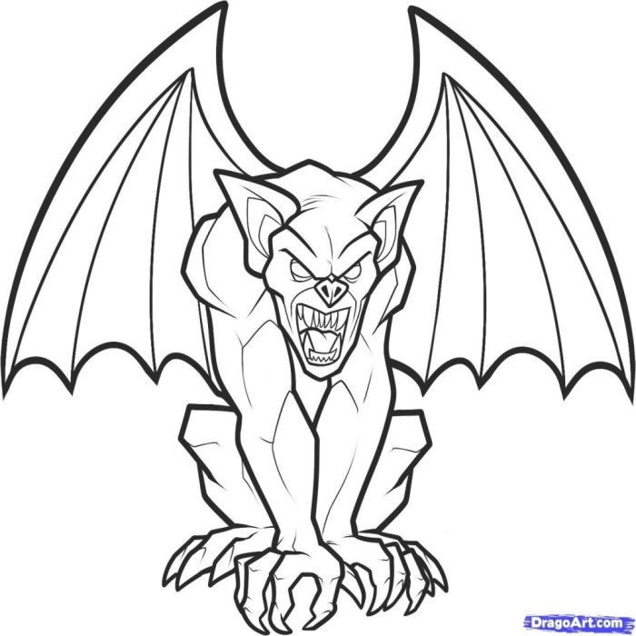 Gargoyles animated series coloring pages