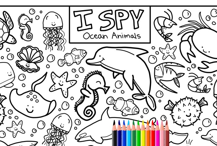 Coloring pages ocean animals