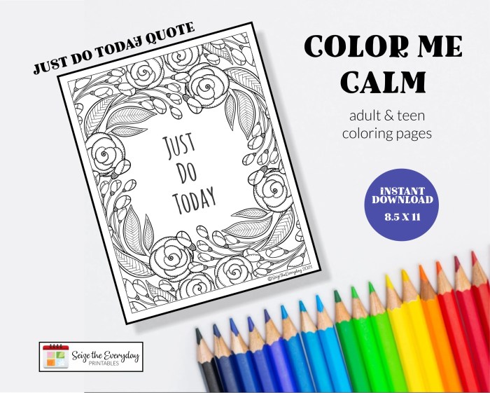 Color me calm coloring book