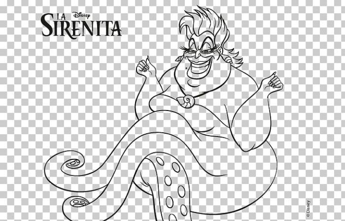 Disney animal coloring book ursula