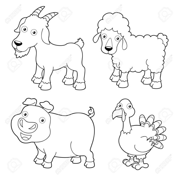 Dltk coloring pages farm animals