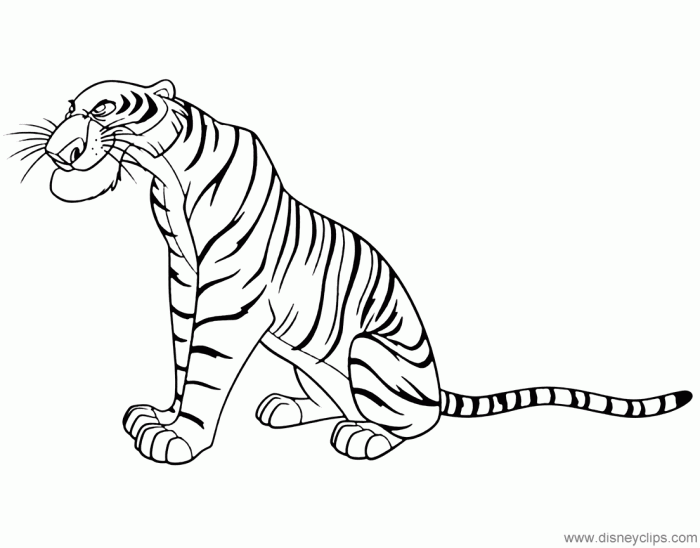 Coloring book jungle animals