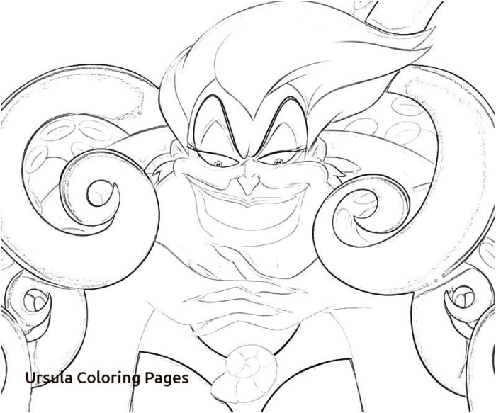 Disney animal coloring book ursula