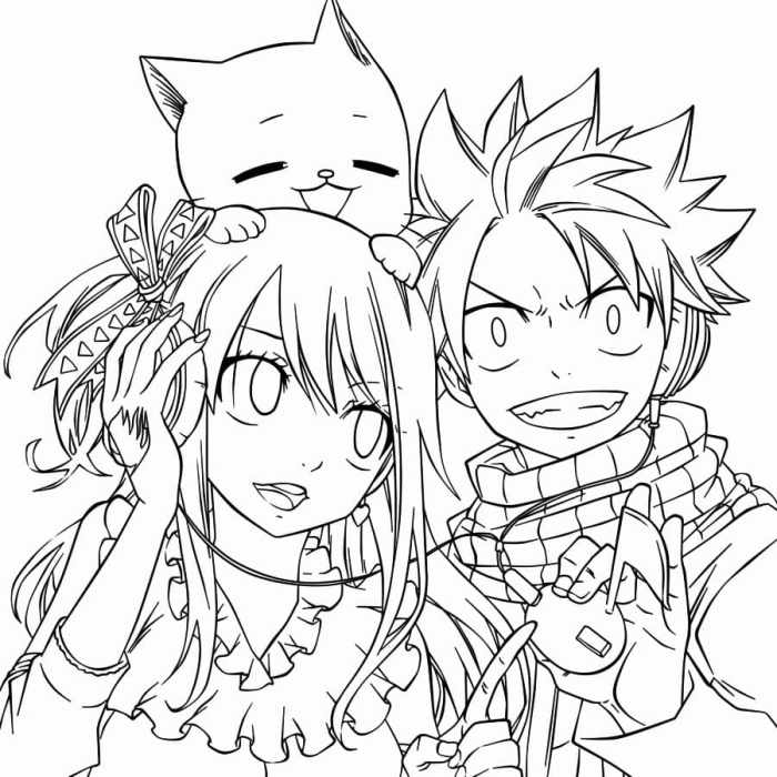 Fairy Tail Online Anime Coloring Pages A Colorful Adventure