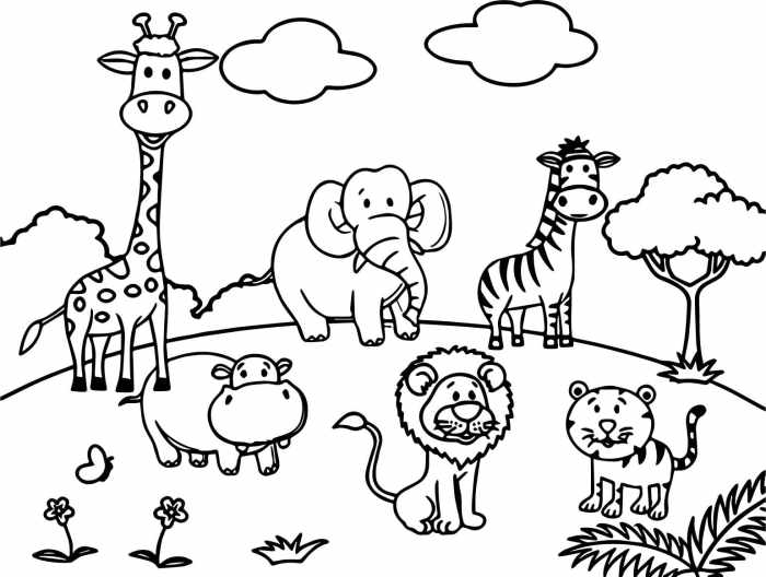 Coloring Book Jungle Animals A Creative Journey