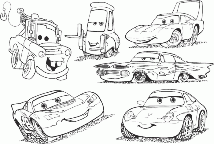 Cars coloring book pdf