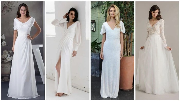 Casual Wedding Dresses with Sleeves