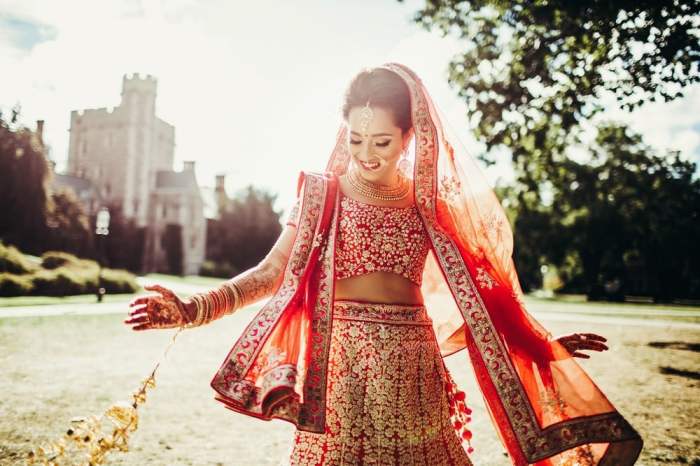 Indian wedding reception dresses